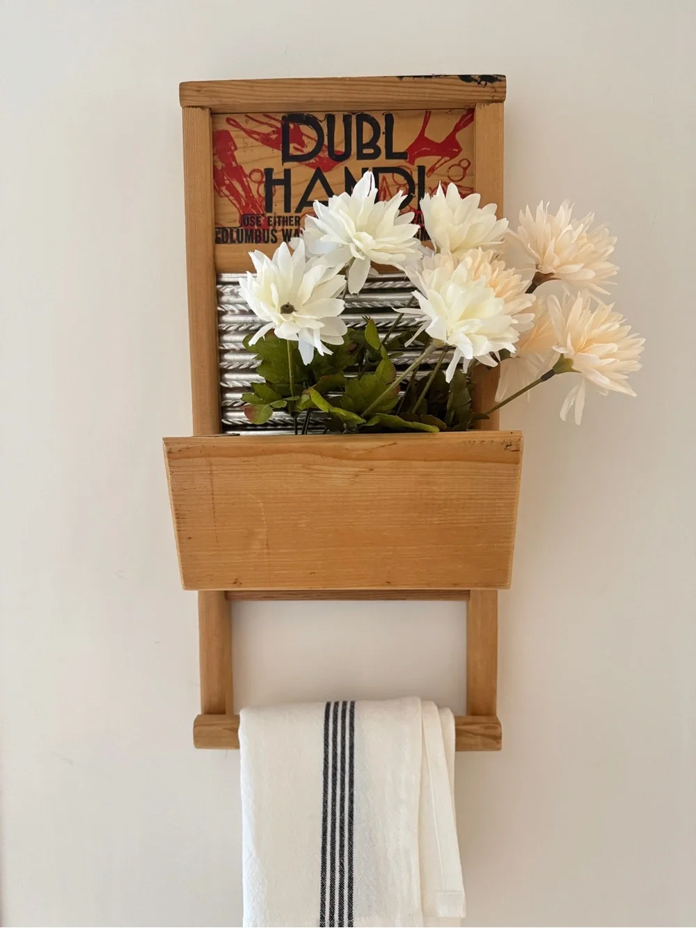 DUBL HANDI WOODEN TIN WASHBOARD COLUMBUS OHIO 18